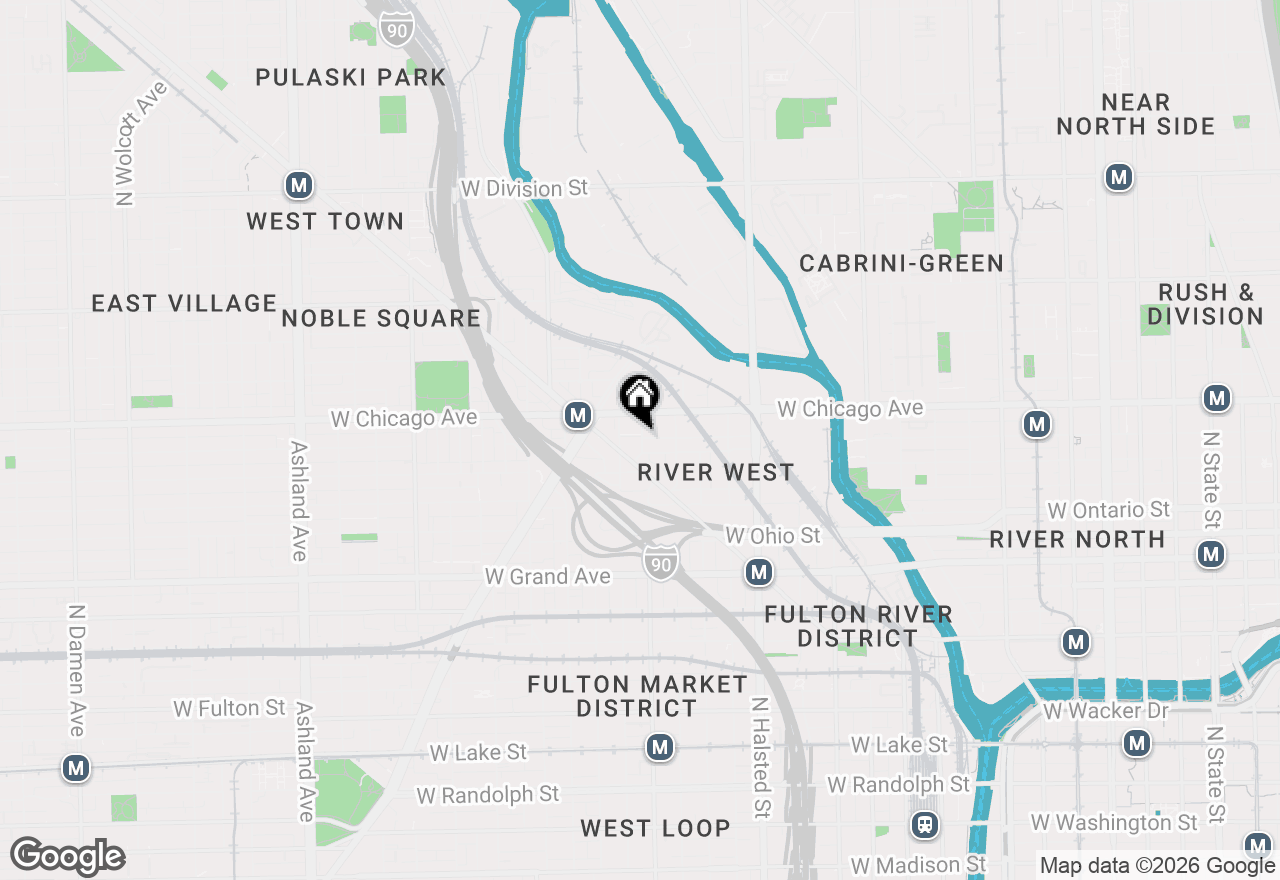 Map of 738 N Morgan Street #N-0610, Chicago, IL 60642
