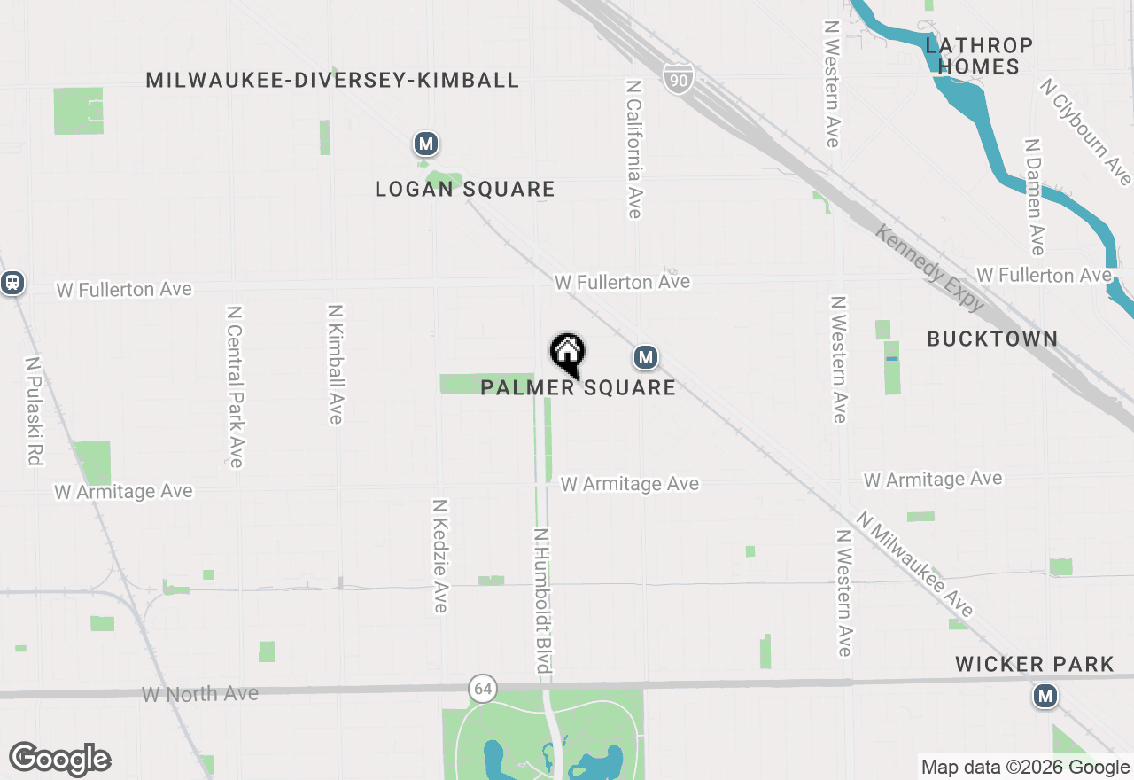 Map of 2916 W Shakespeare Avenue #3, Chicago, IL 60647