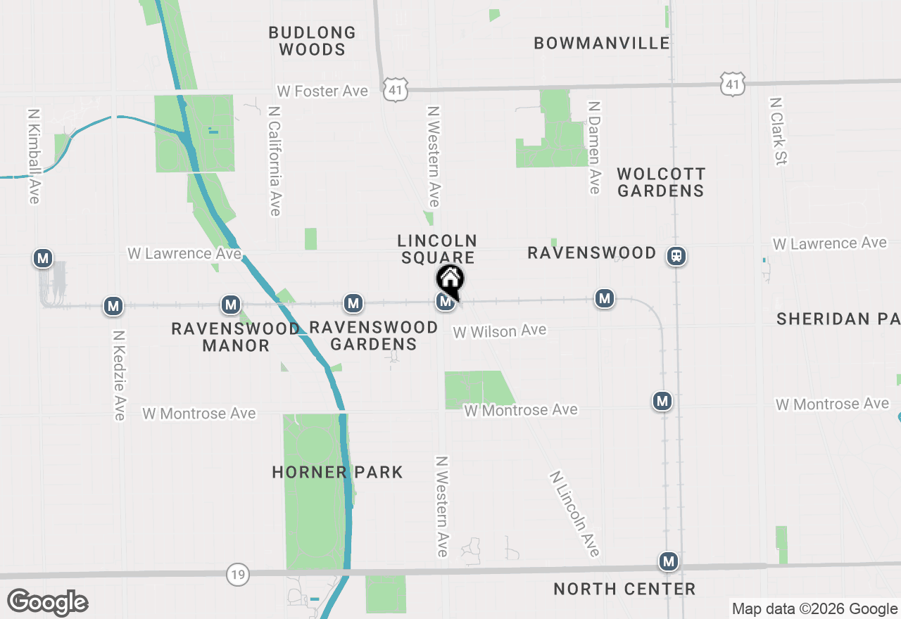 Map of 2332 W Eastwood Avenue #2, Chicago, IL 60625