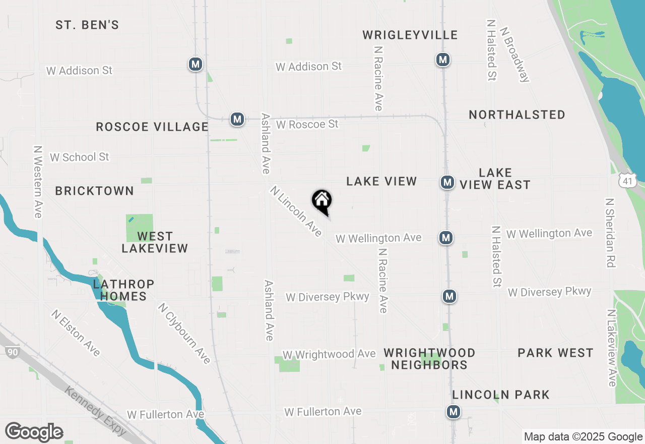 Map of 3034 N Southport Avenue #1, Chicago, IL 60657