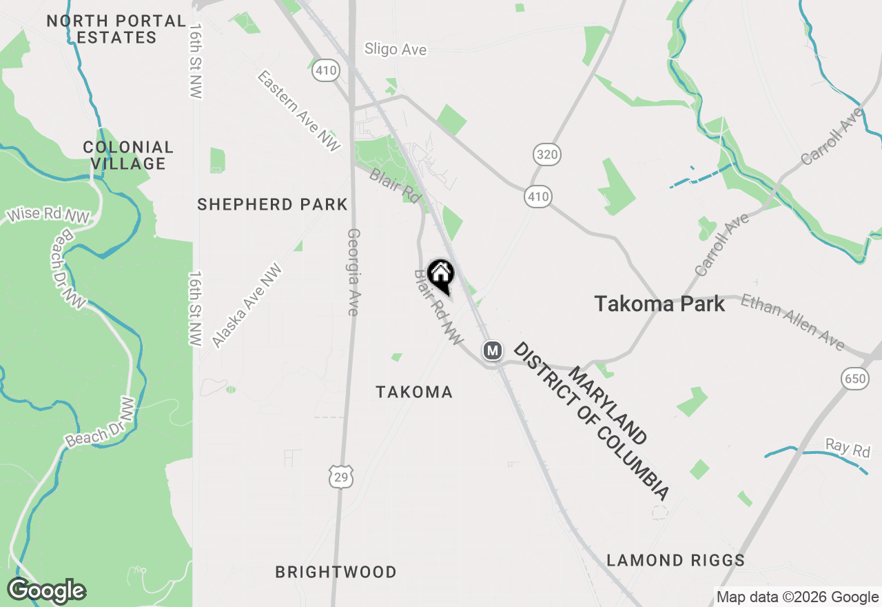 Map of 7223 Blair Road Nw, Washington, DC 20012