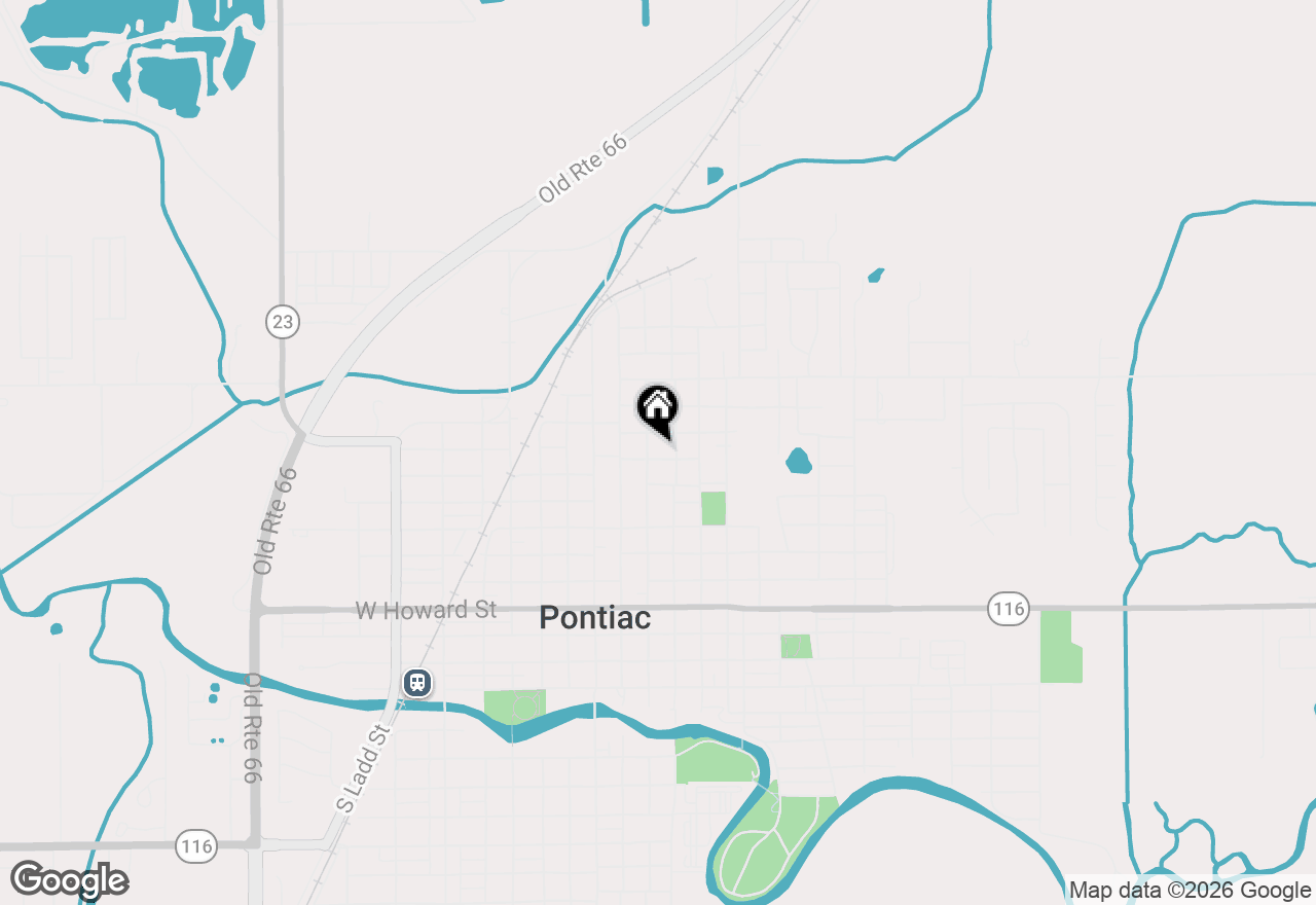 Map of 816 N Chicago Street, Pontiac, IL 61764