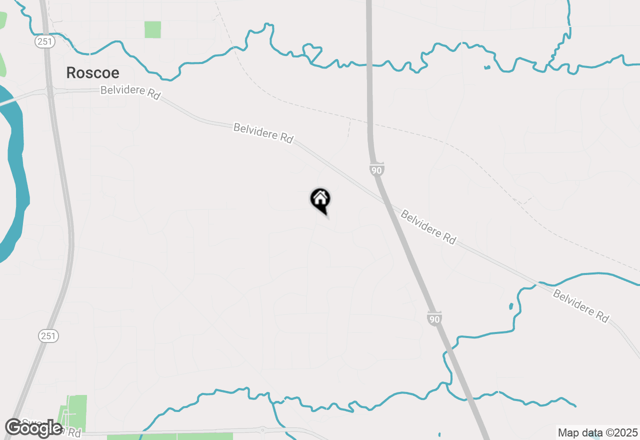 Map of 9915 Applegate Drive, Roscoe, IL 61073