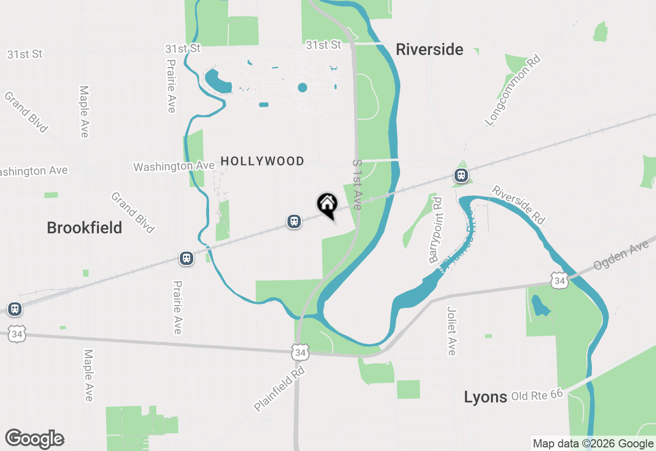 Map of 213 W Quincy Street #1, Riverside, IL 60546