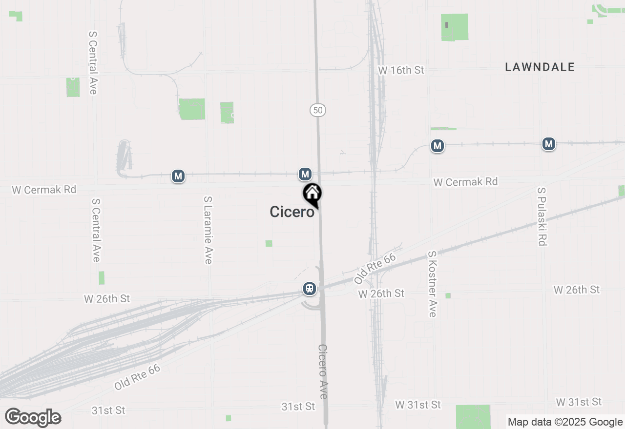 Map of 4813 W 23rd Street, Cicero, IL 60804