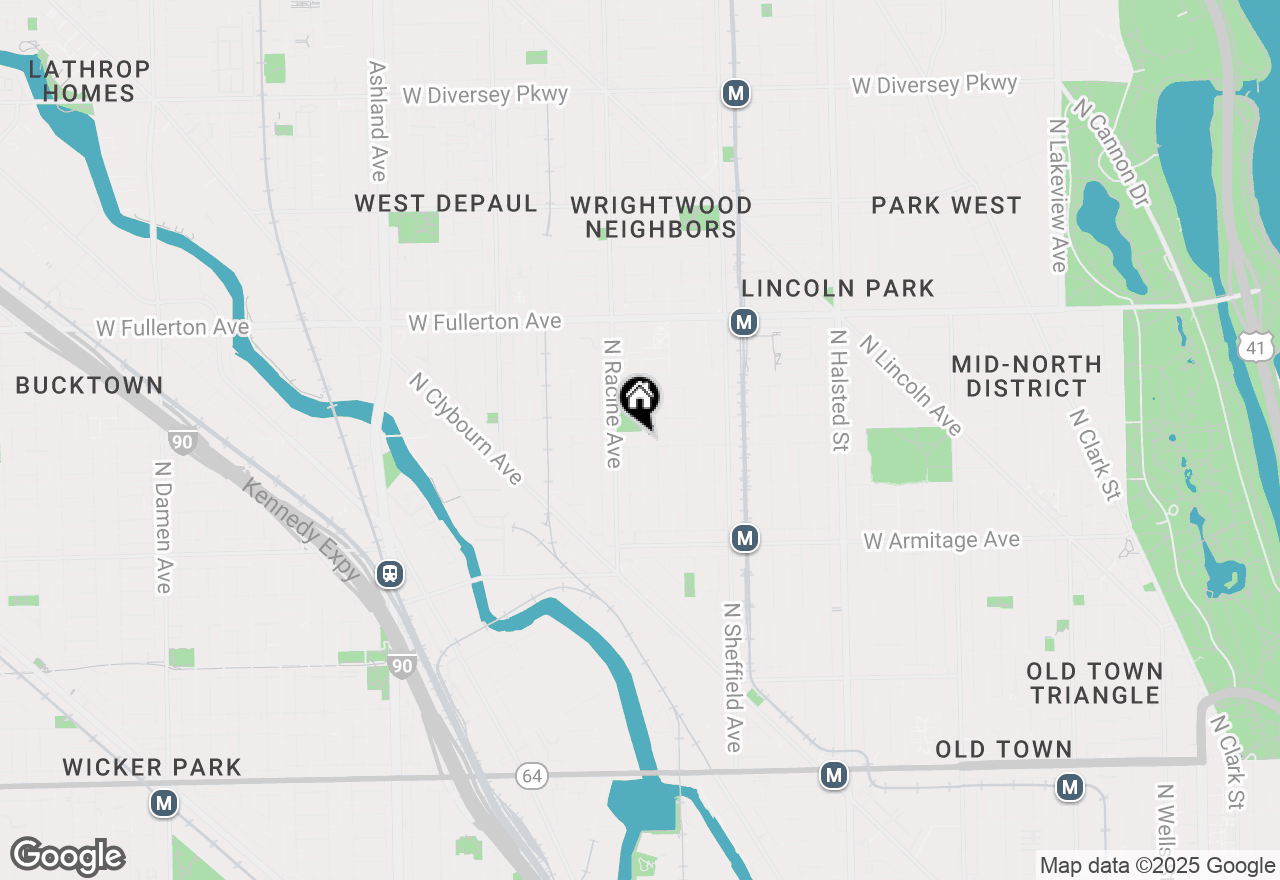 Map of 2150 N Clifton Avenue #2, Chicago, IL 60614