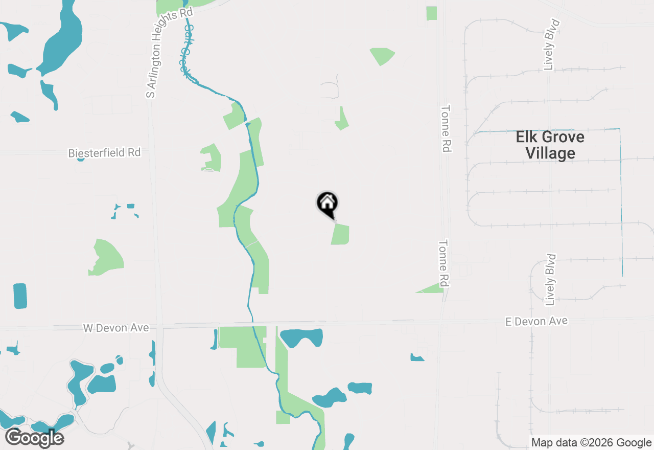 Map of 291 Clearmont Drive, Elk Grove Village, IL 60007