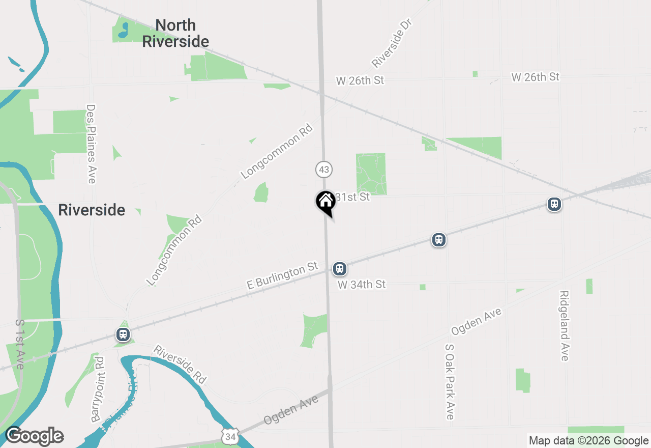 Map of 3148 Harlem Avenue #3F, Riverside, IL 60546
