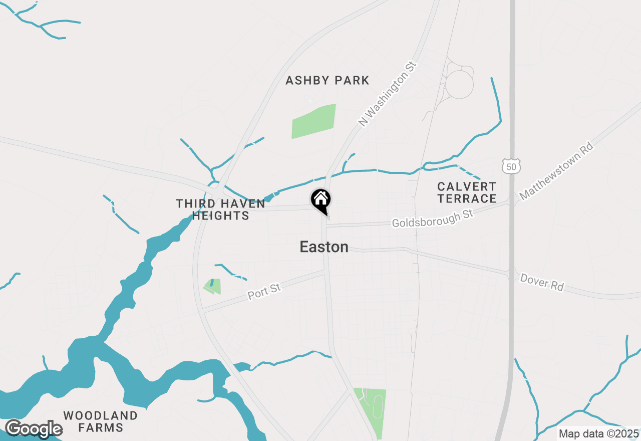 Map of 133 N Washington Street, Easton, MD 21601