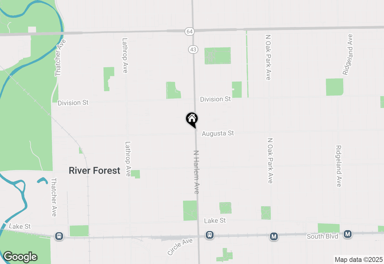 Map of 1000 N Harlem Avenue, River Forest, IL 60305