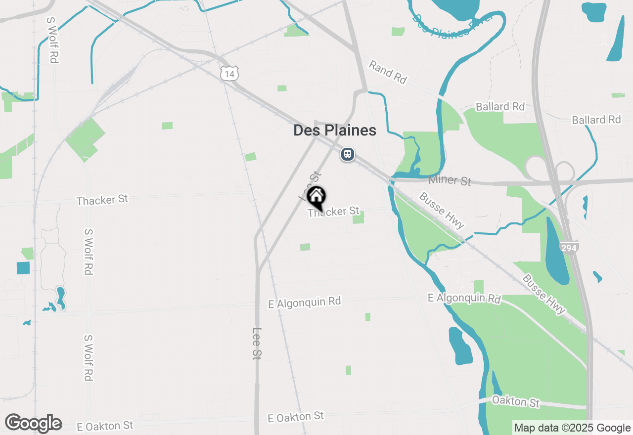Map of 905 Center Street #208, Des Plaines, IL 60016