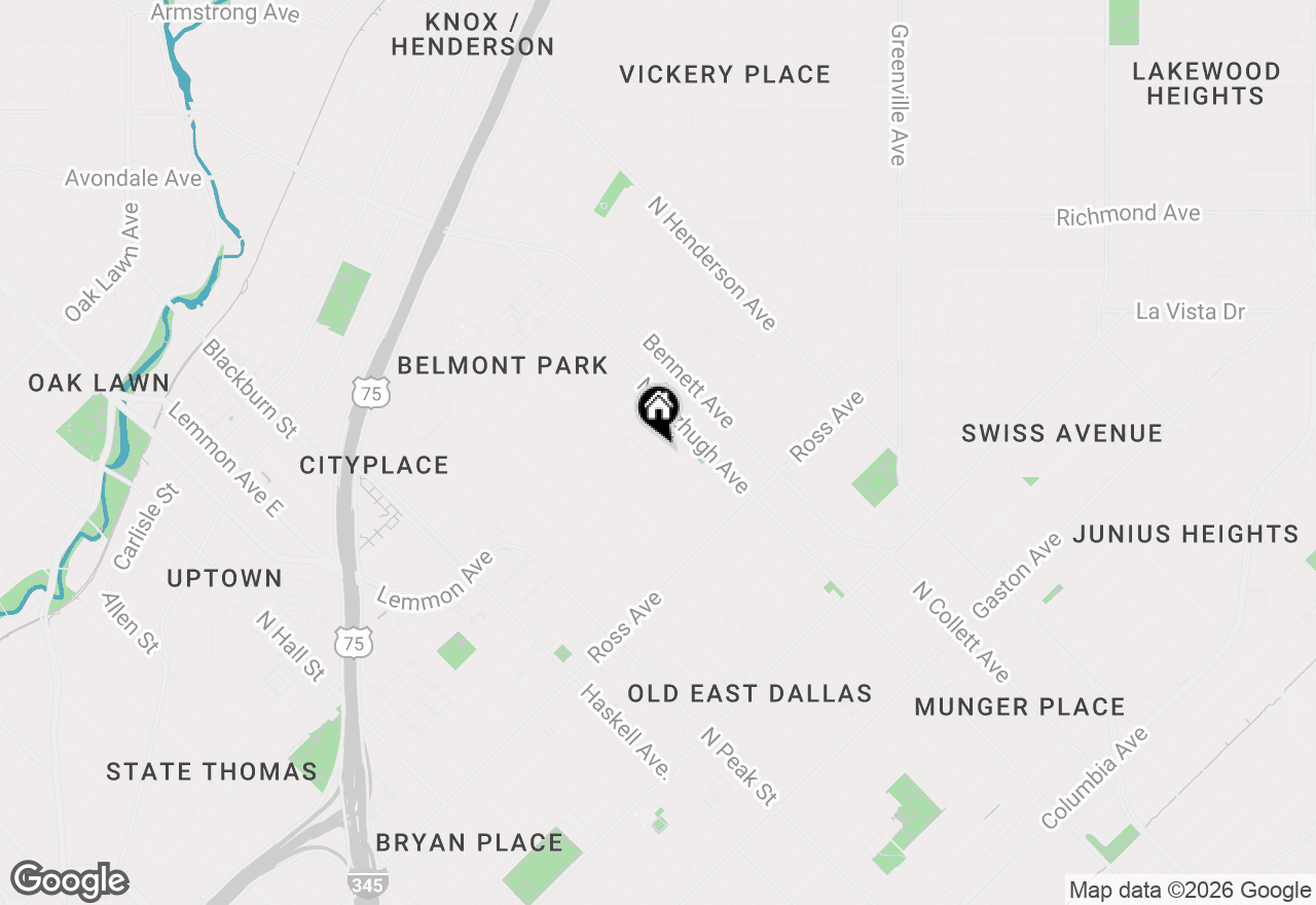 Map of 2015 N Prairie Avenue #103, Dallas, TX 75204