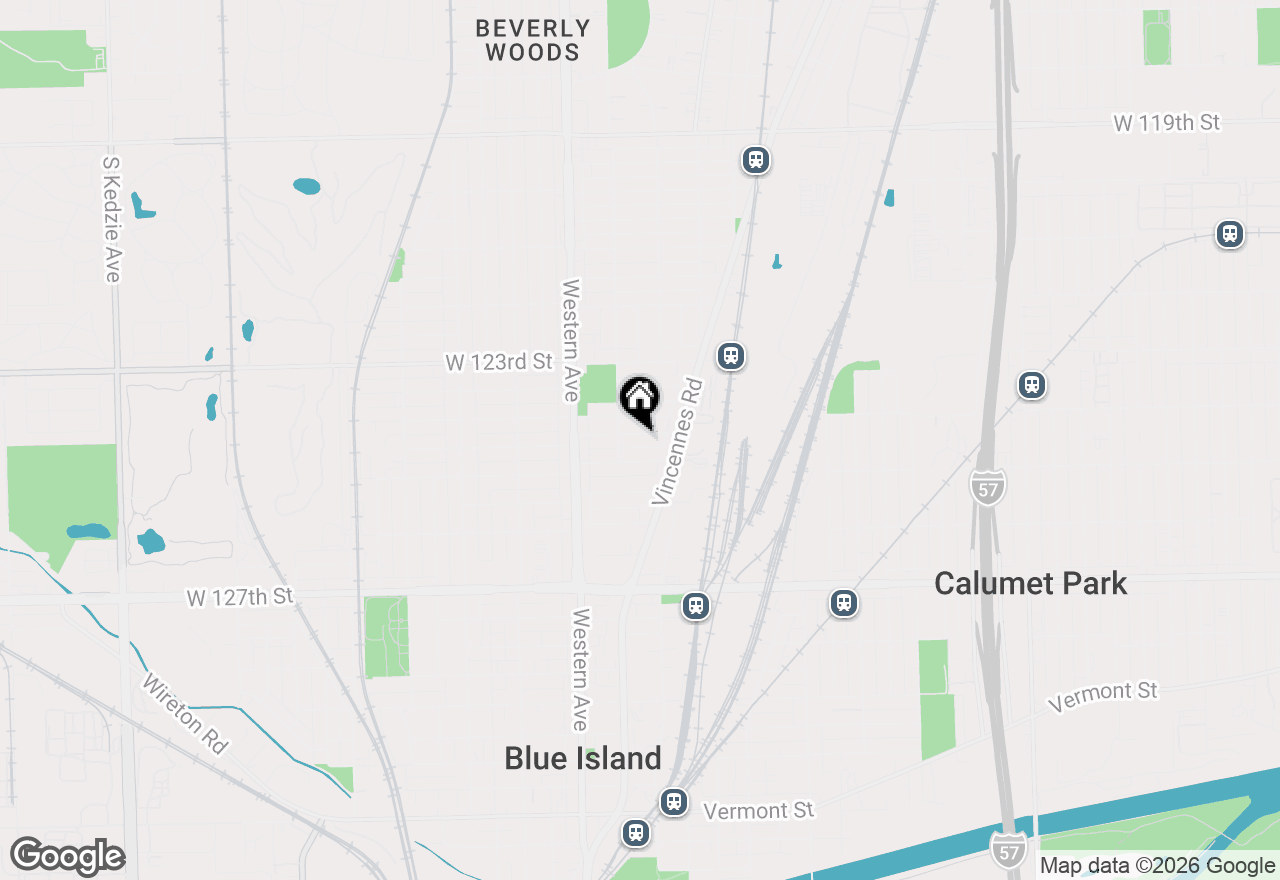 Map of 2257 Orchard Street, Blue Island, IL 60406