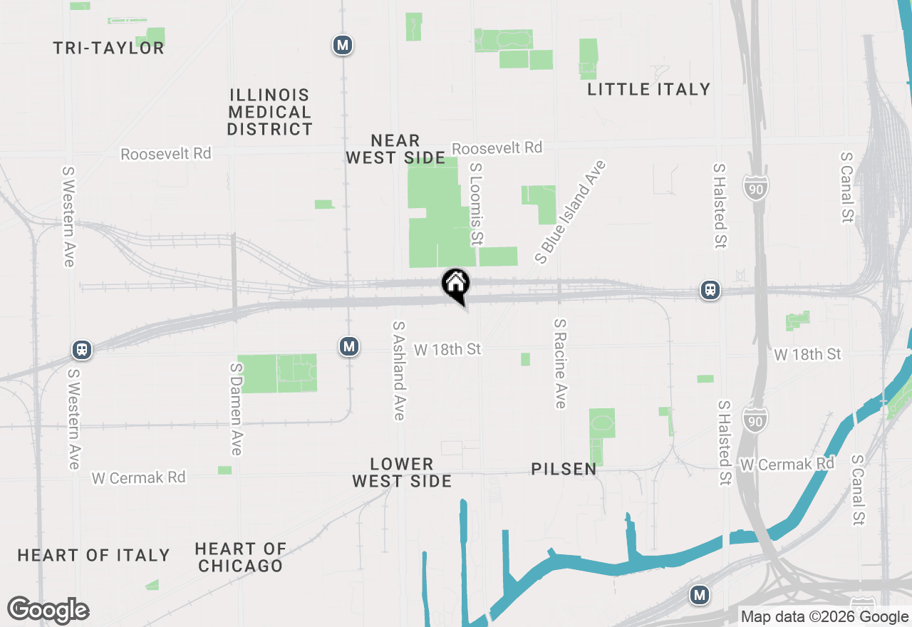 Map of 1435 W 16th Street, Chicago, IL 60608