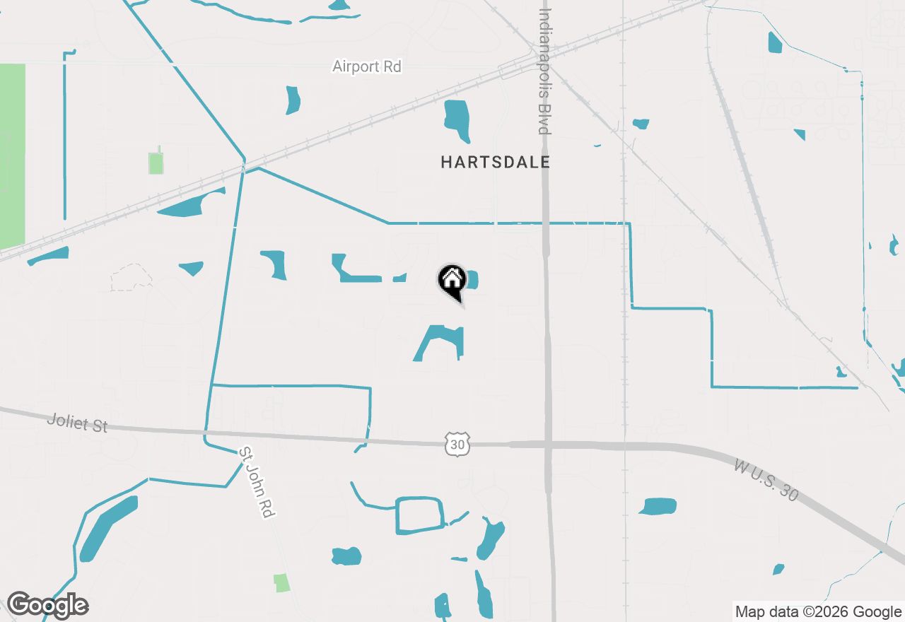Map of 1042 Lakewood Court, Schererville, IN 46375