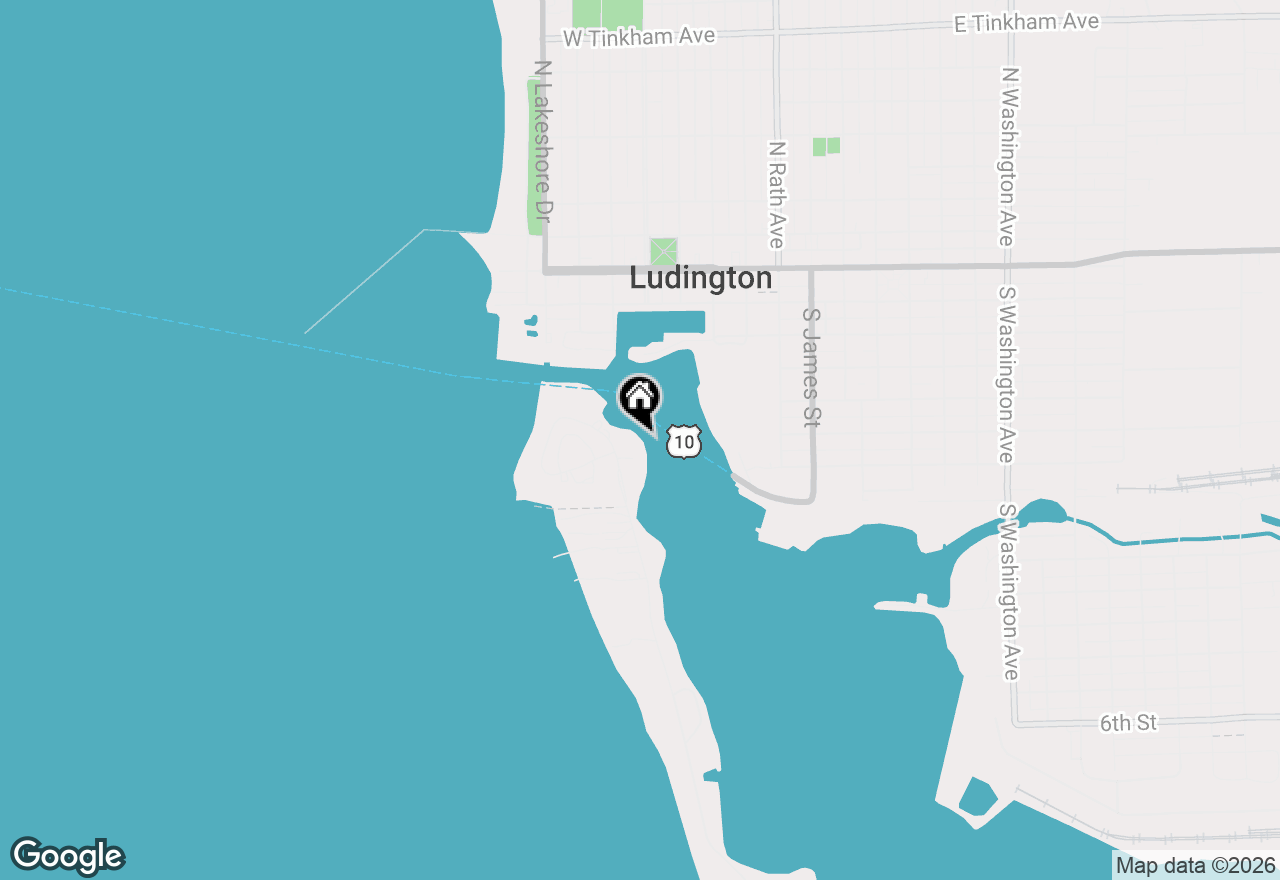 Map of 98 Harbor Drive #12, Ludington, MI 49431