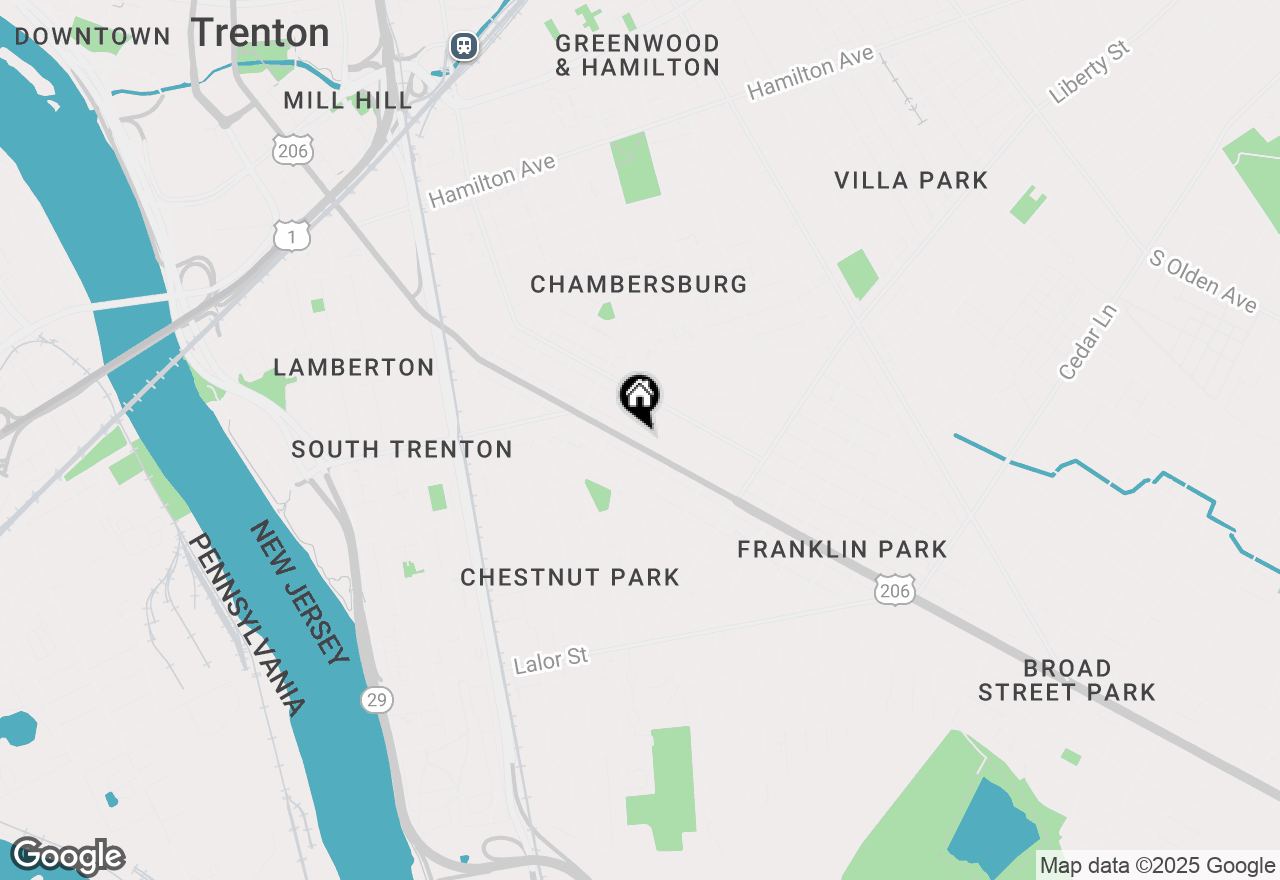 Map of 990 S Broad Street, Trenton, NJ 08611