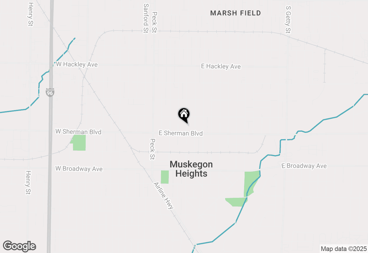 Map of 2529 Hoyt Street, Muskegon, MI 49444