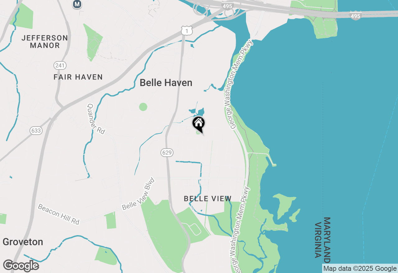 Map of 6334 Golf Course Square, Alexandria, VA 22307