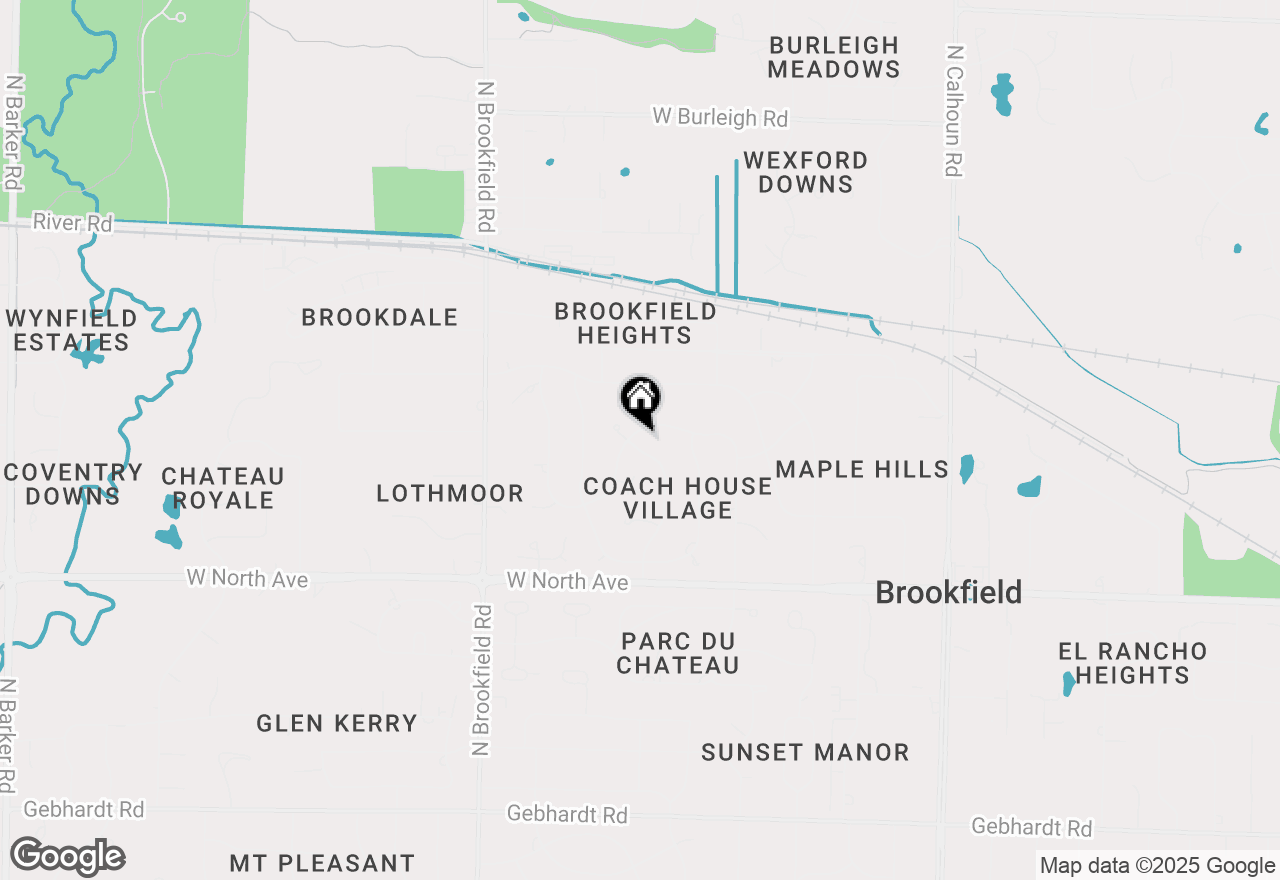 Map of 2550 Coach House Dr, Brookfield, WI 53045
