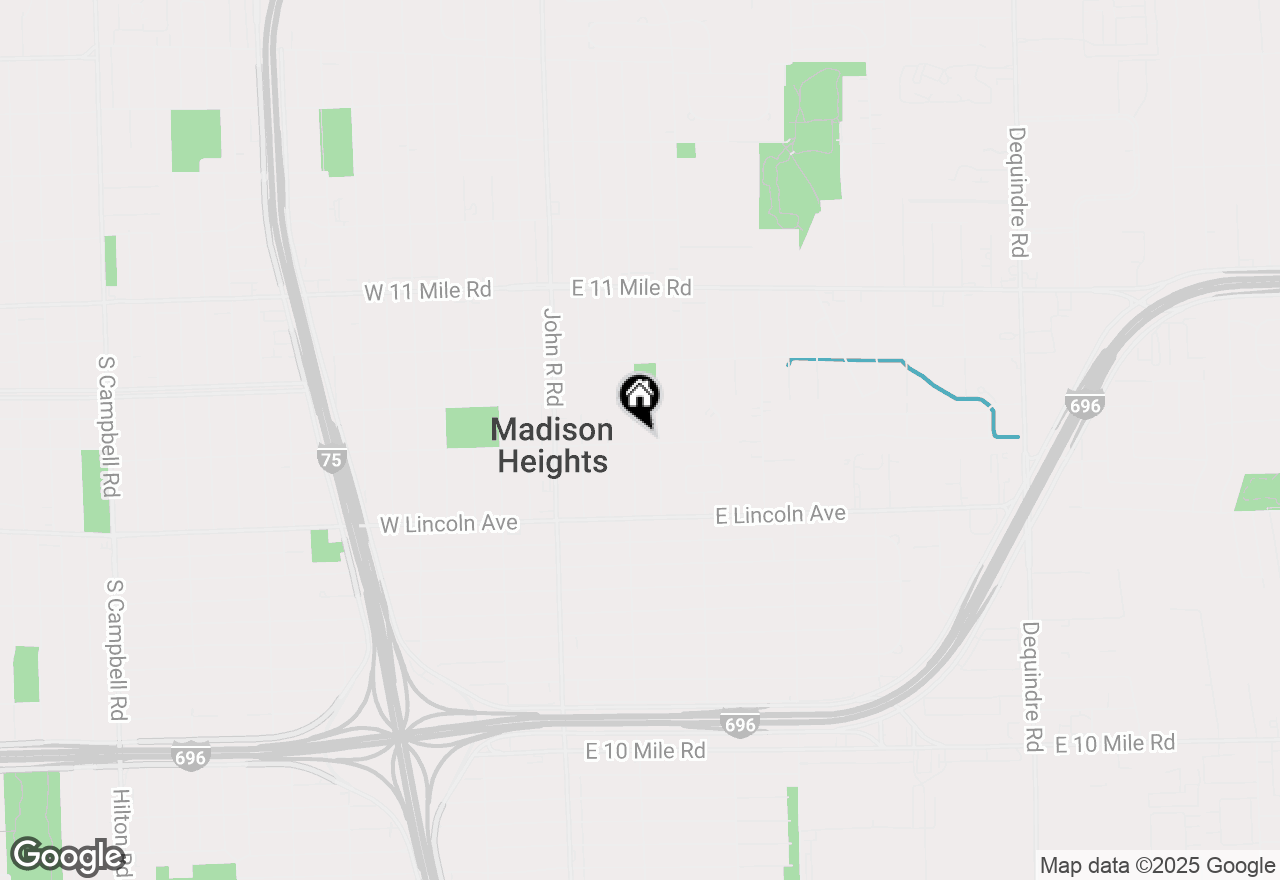 Map of 26306 Delton Street, Madison Heights, MI 48071