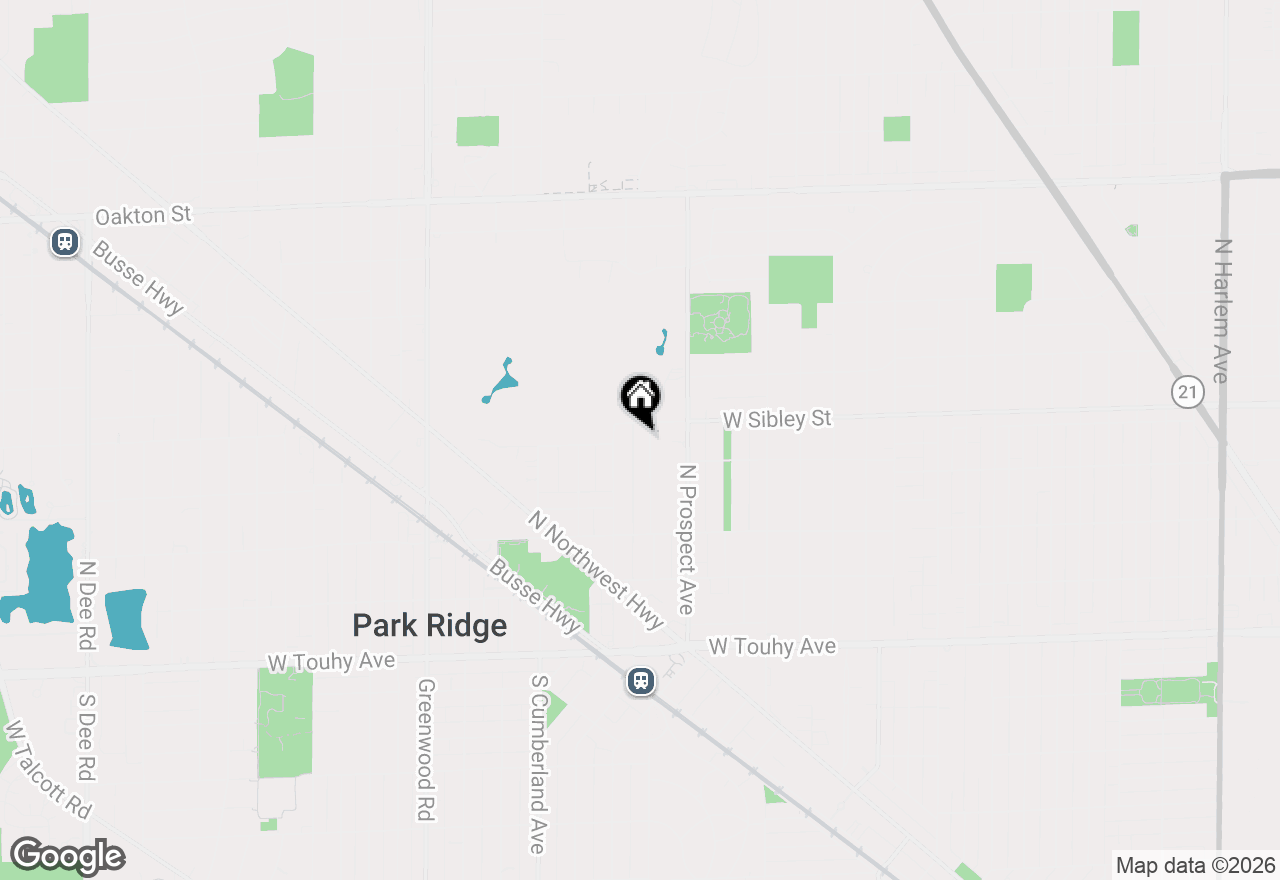 Map of 518 Grand Boulevard, Park Ridge, IL 60068