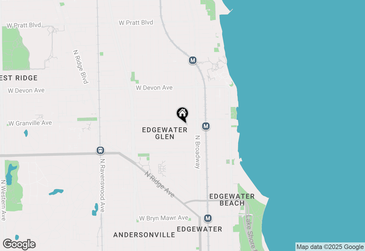 Map of 6145 N Lakewood Avenue #3, Chicago, IL 60660