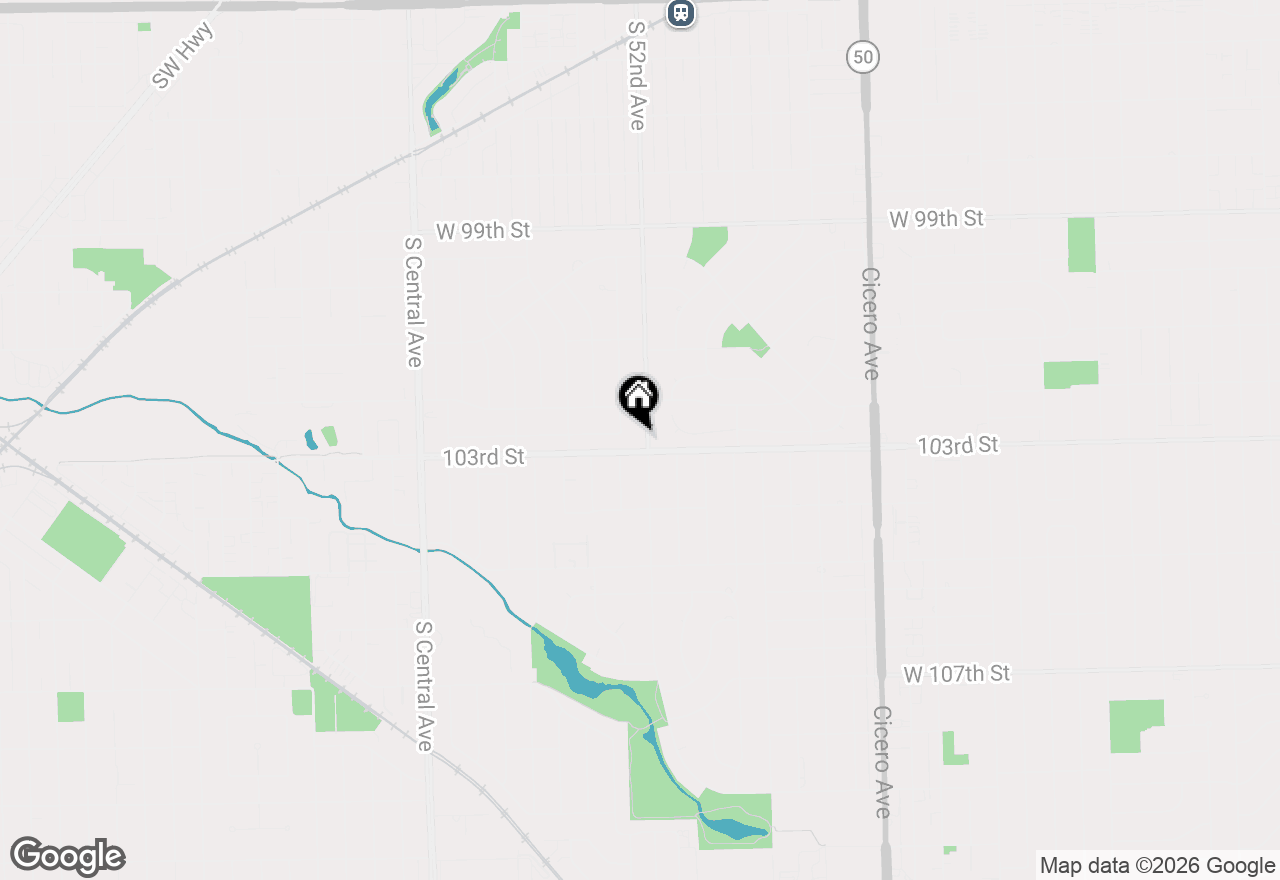 Map of 10262 S 52nd Avenue, Oak Lawn, IL 60453