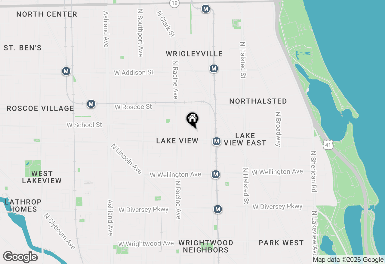 Map of 3228 N Seminary Avenue #2, Chicago, IL 60657