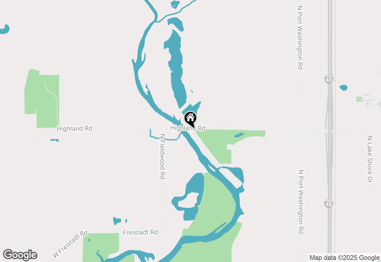Map of 12763 N East Shoreland Dr, Mequon, WI 53092