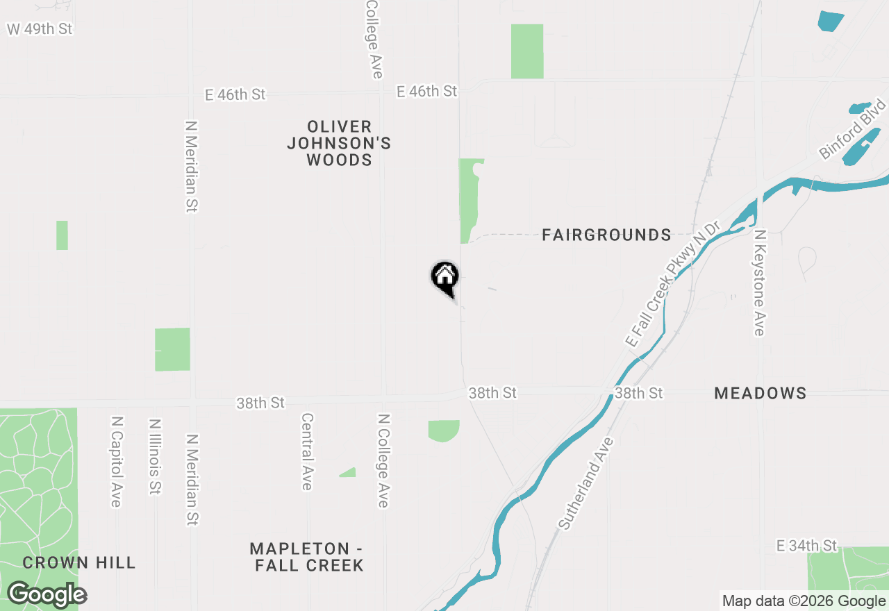 Map of 4024 Winthrop Avenue, Indianapolis, IN 46205