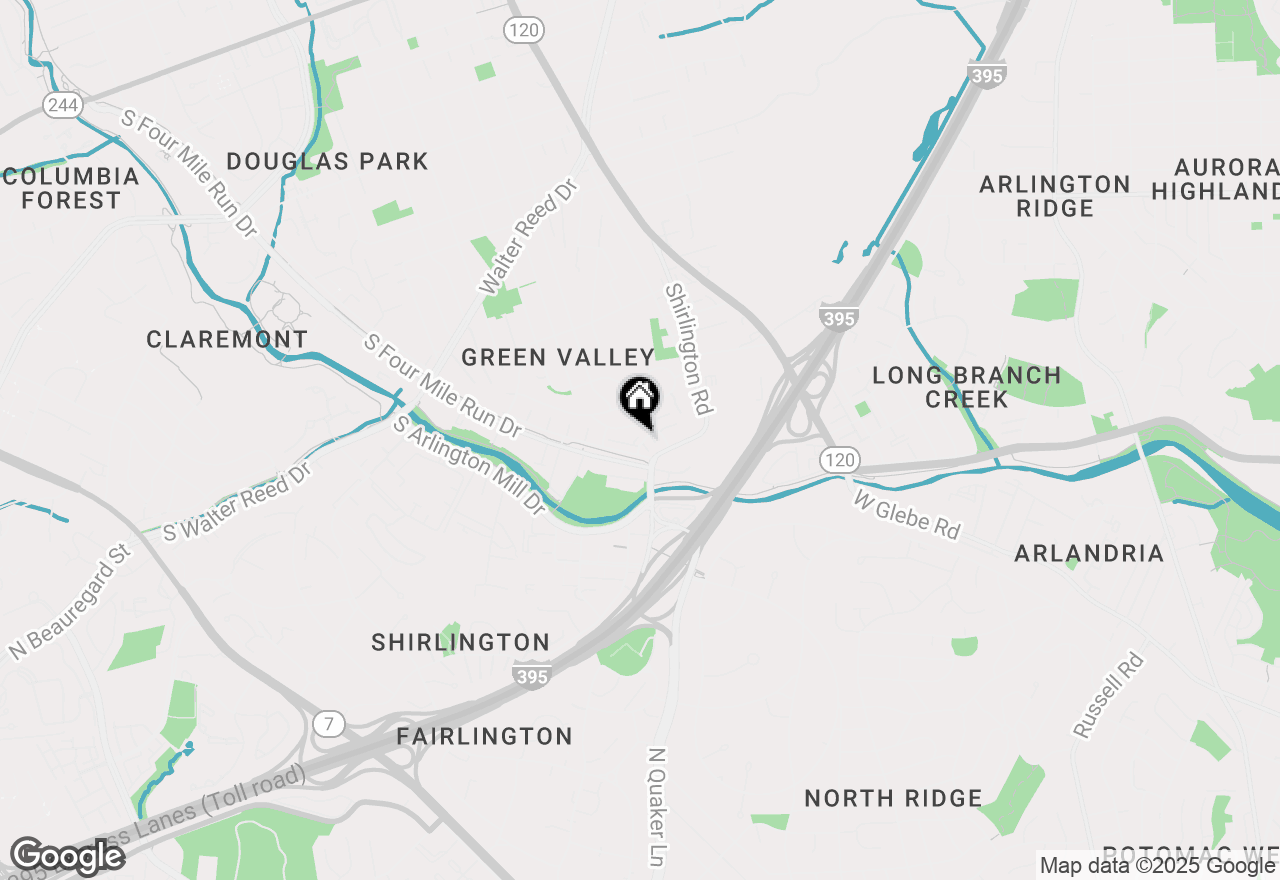 Map of 2614 S Kenmore Court, Arlington, VA 22206