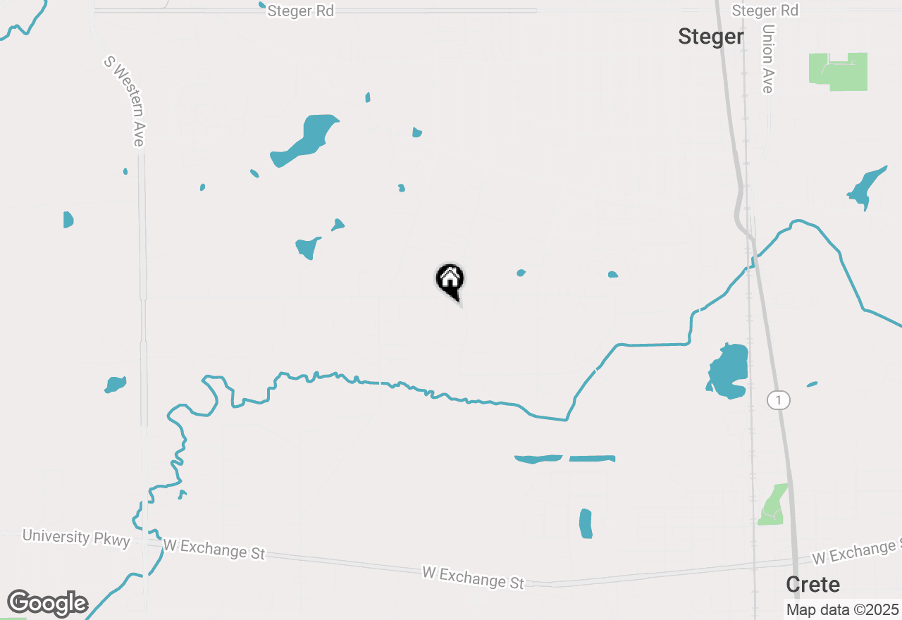 Map of 23922 S Cretewood Lane, Crete, IL 60417