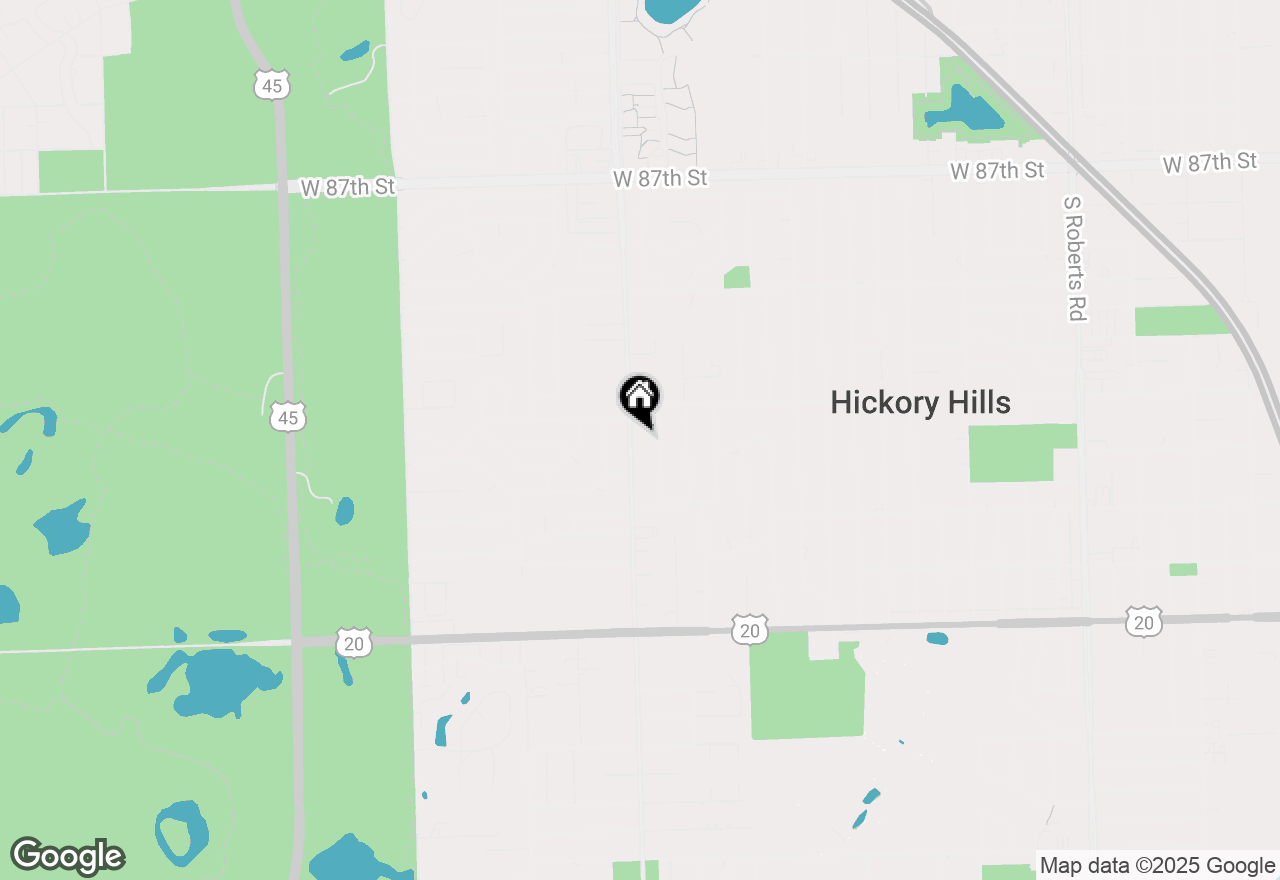 Map of 9137 S 88 Avenue S, Hickory Hills, IL 60457