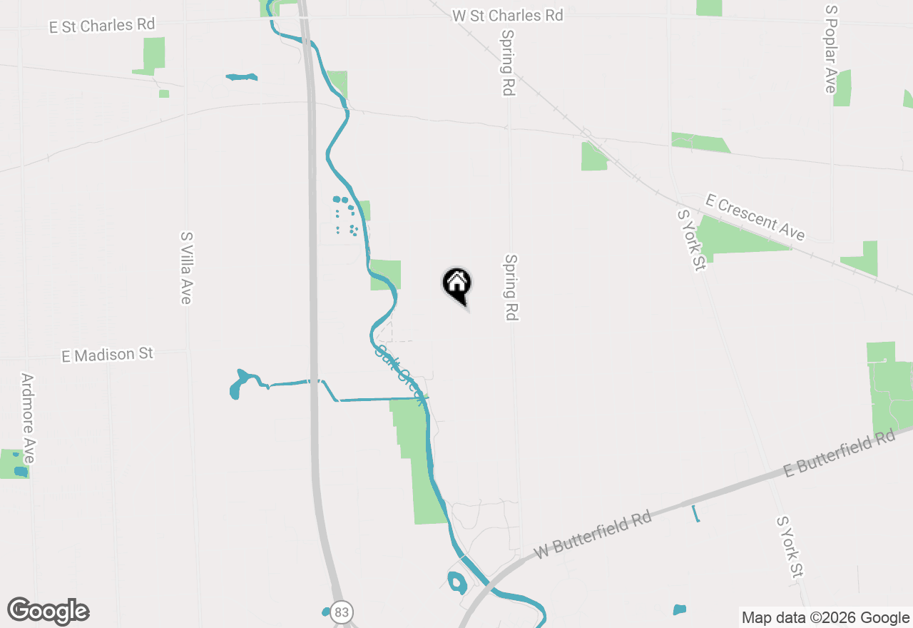 Map of 745 S Hawthorne Avenue, Elmhurst, IL 60126