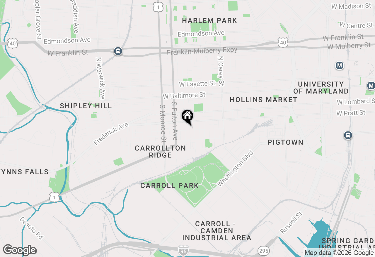 Map of 1628 Mchenry Street, Baltimore, MD 21223
