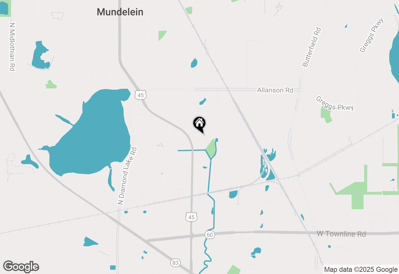 Map of 921 Stratford Lane, Mundelein, IL 60060