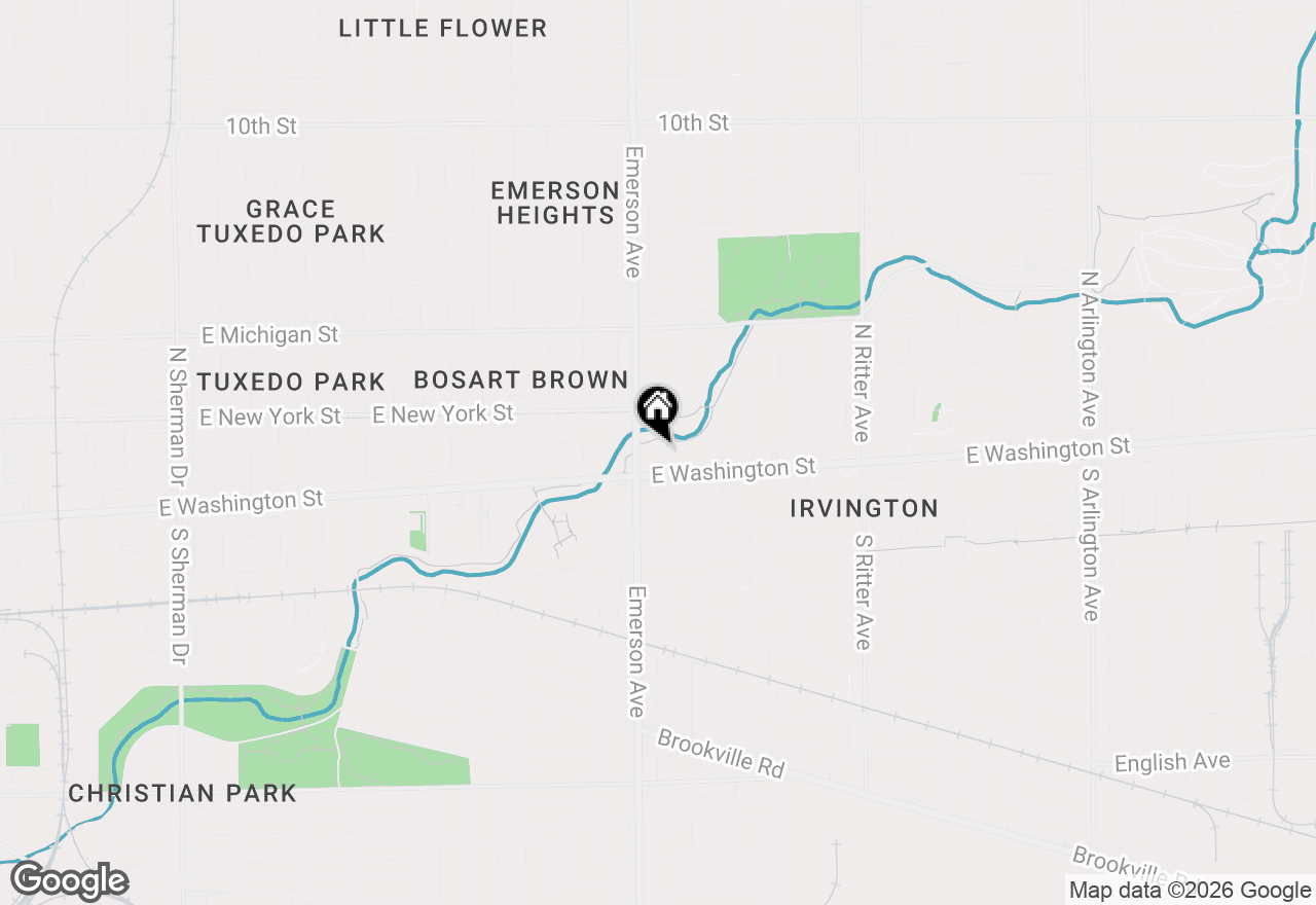 Map of 5129 E Pleasant Run Parkway South Drive, Indianapolis, IN 46219