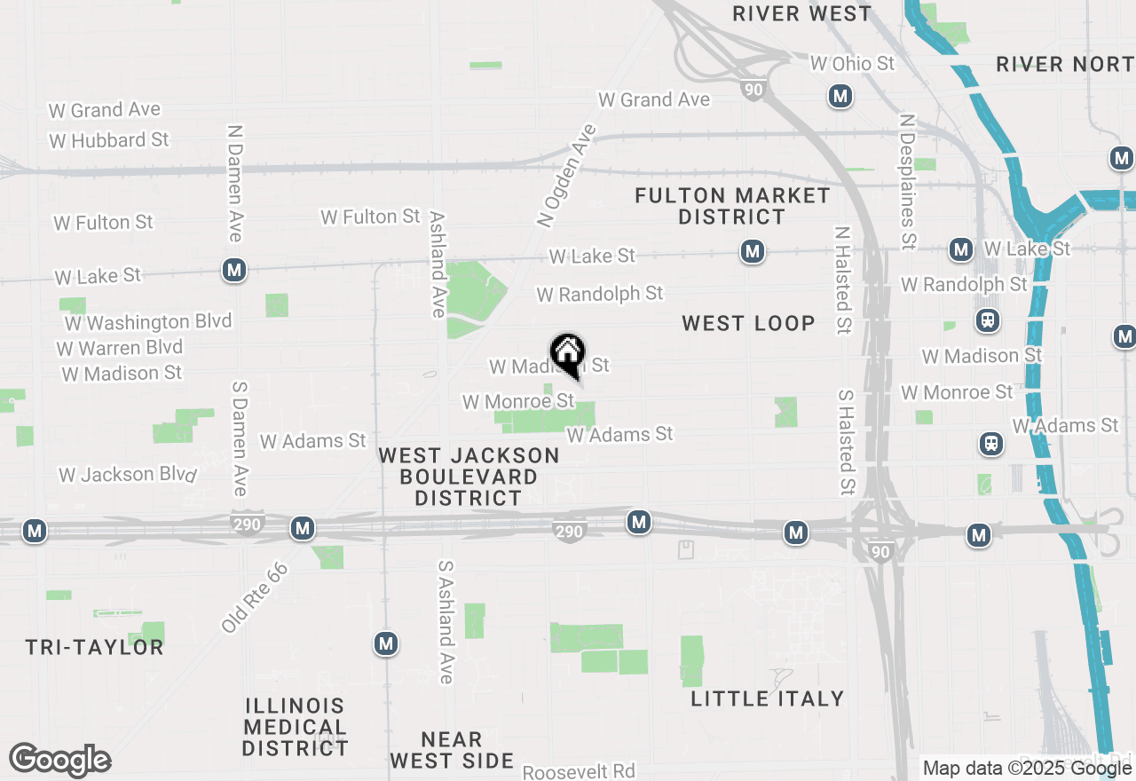 Map of 1330 W Monroe Street #315, Chicago, IL 60607