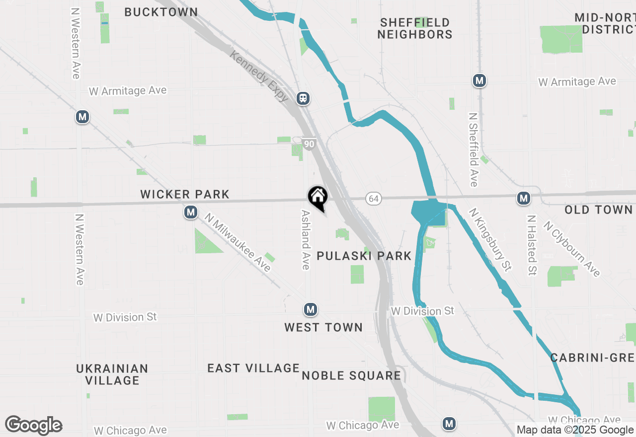 Map of 1520 N Bosworth Avenue #2, Chicago, IL 60642