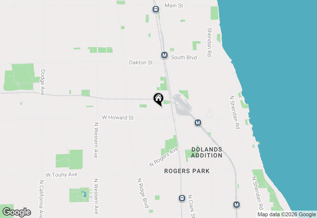 Map of 134 Callan Avenue #2, Evanston, IL 60202