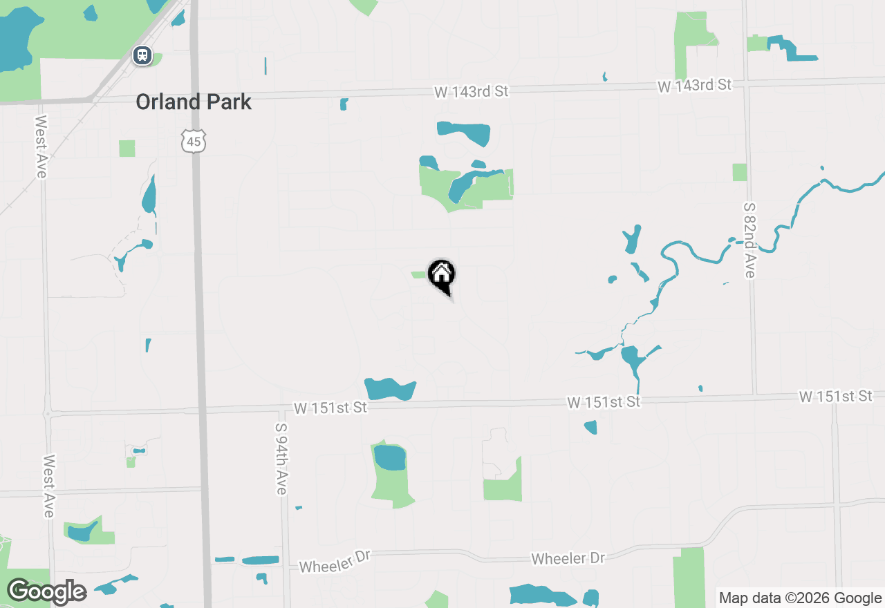 Map of 9414 Taylor Court, Orland Park, IL 60467