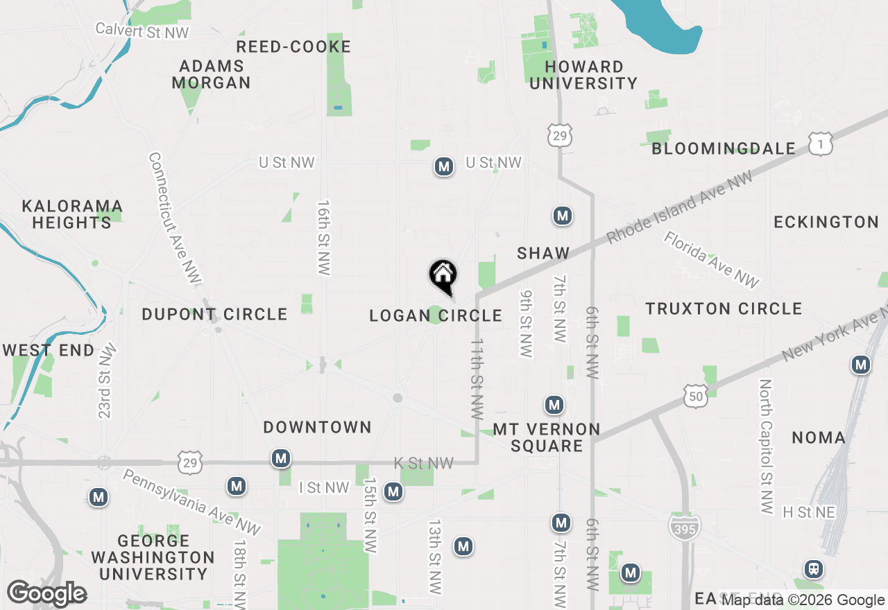 Map of 17 Logan Circle Nw, Washington, DC 20005