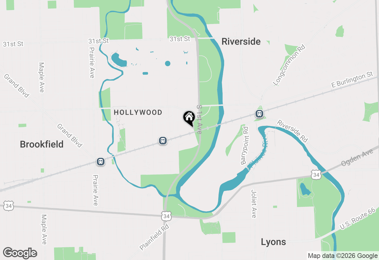 Map of 175 W Burlington Street, Riverside, IL 60546