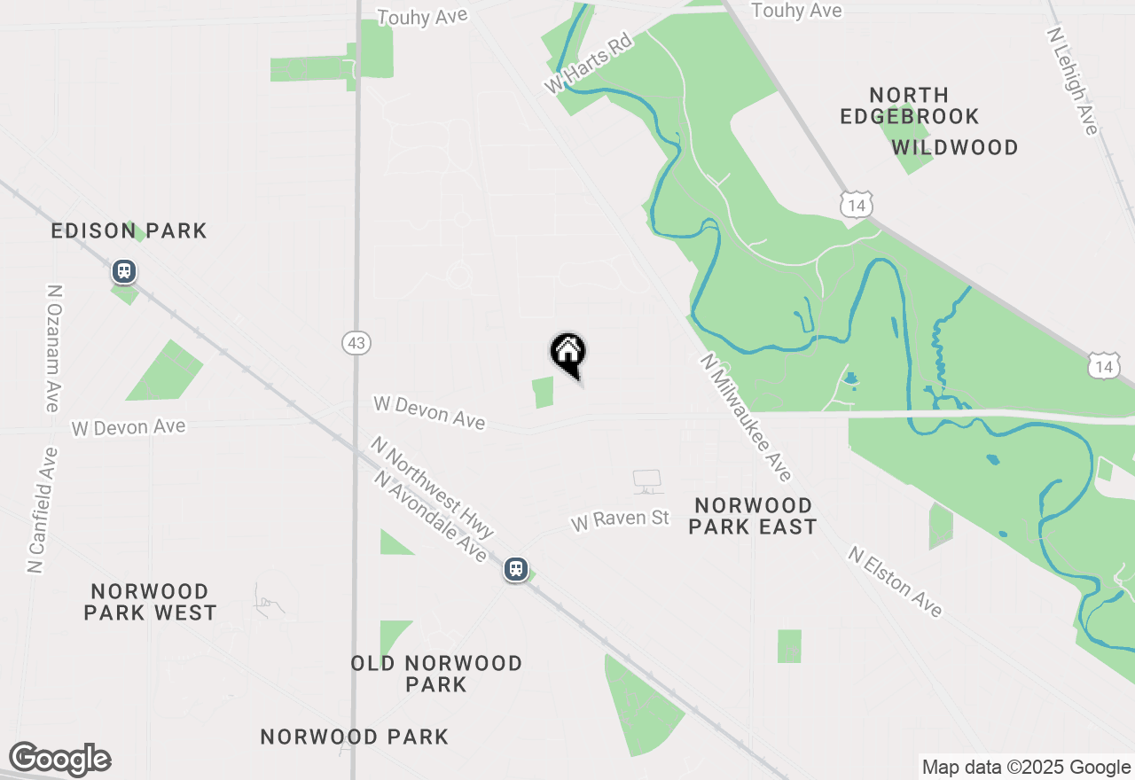 Map of 6722 W Schreiber Avenue, Chicago, IL 60631