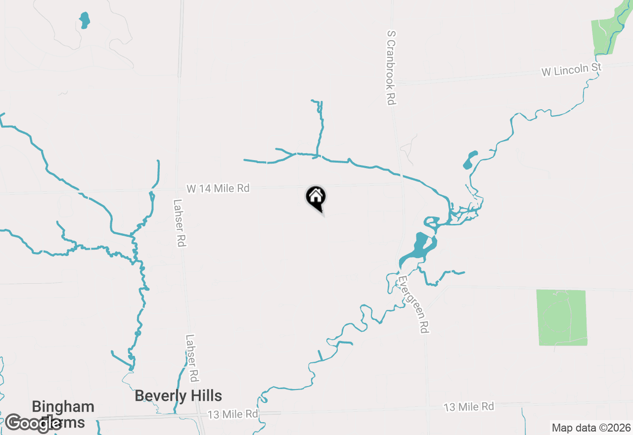 Map of 32765 Eastlady Drive, Beverly Hills, MI 48025