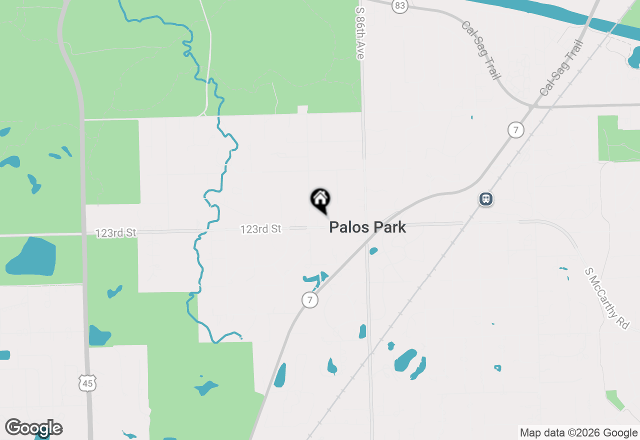 Map of 8714 W 123rd Street, Palos Park, IL 60464