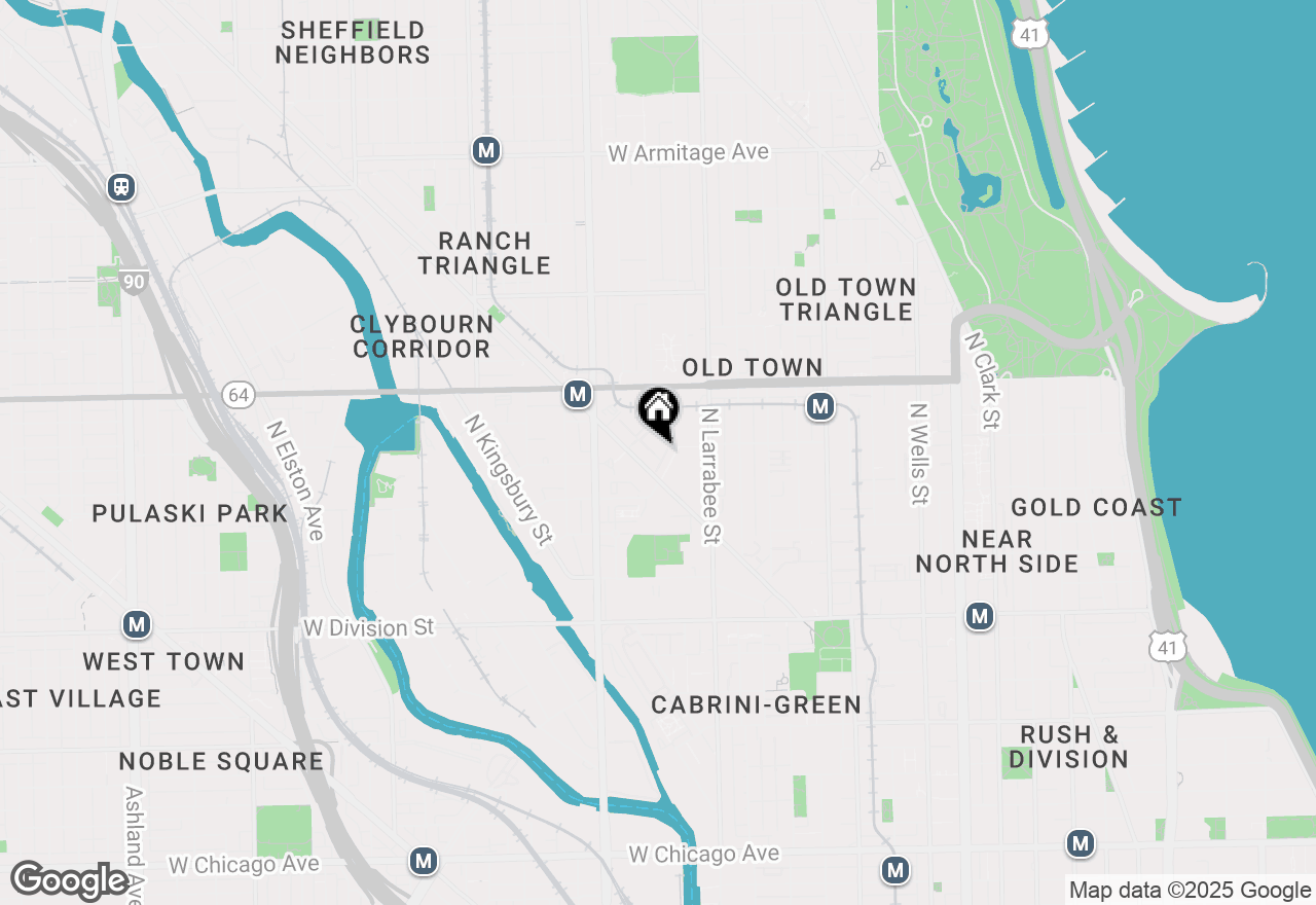 Map of 1495 N Clybourn Avenue #A, Chicago, IL 60610