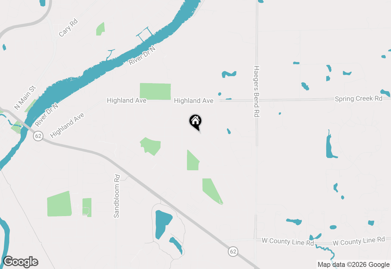 Map of 1940 Tanglewood Drive, Algonquin, IL 60102