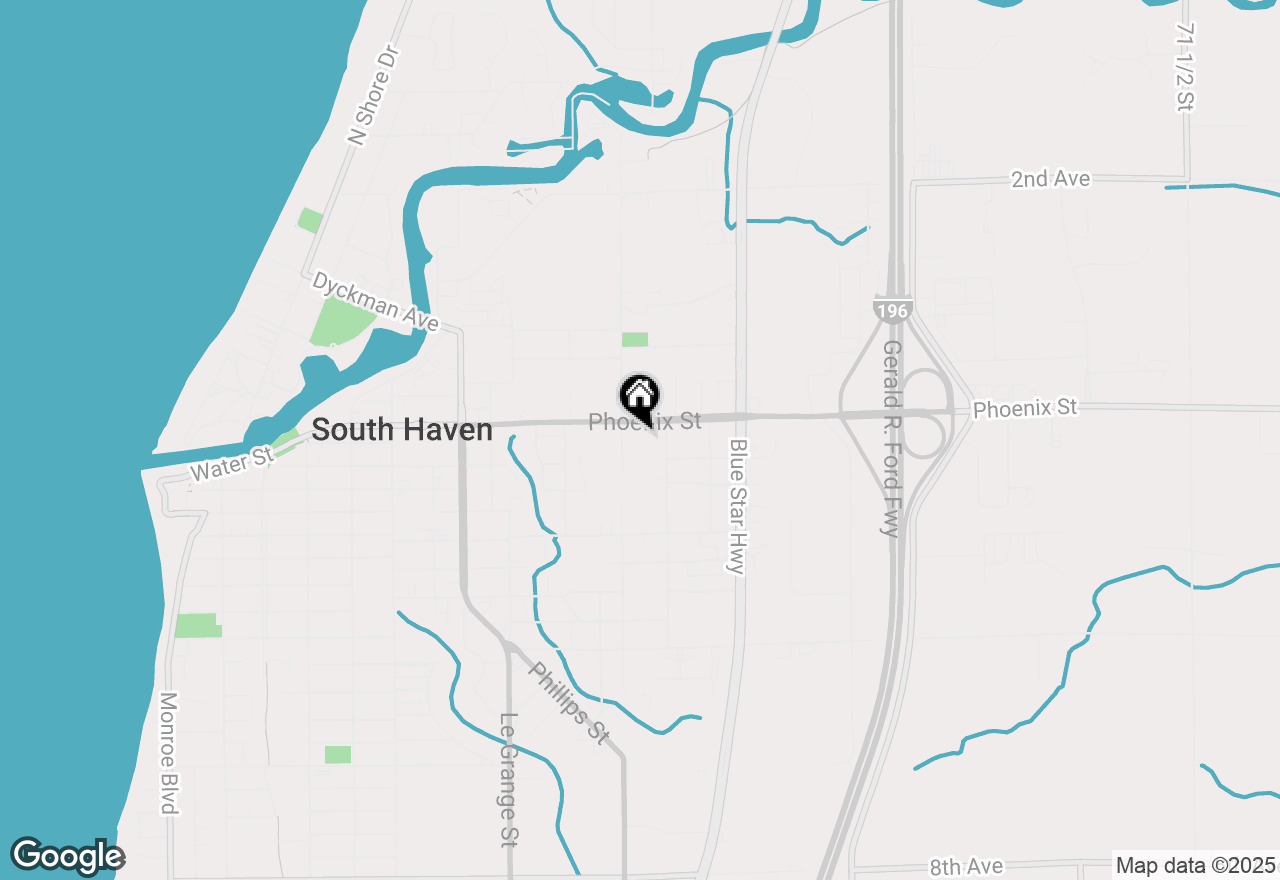 Map of 918 Phoenix Street, South Haven, MI 49090